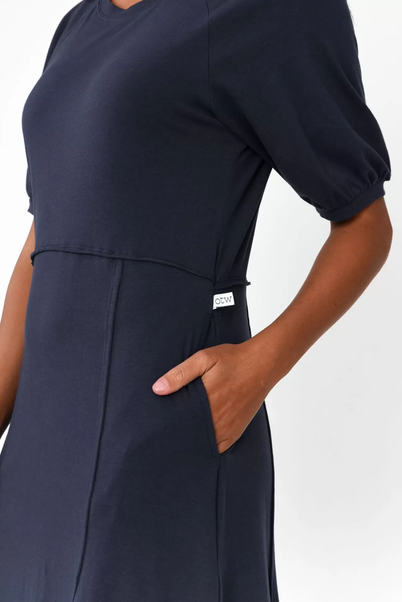 One Ten Willow Colorado Navy Cotton Maxi Dress Fashion