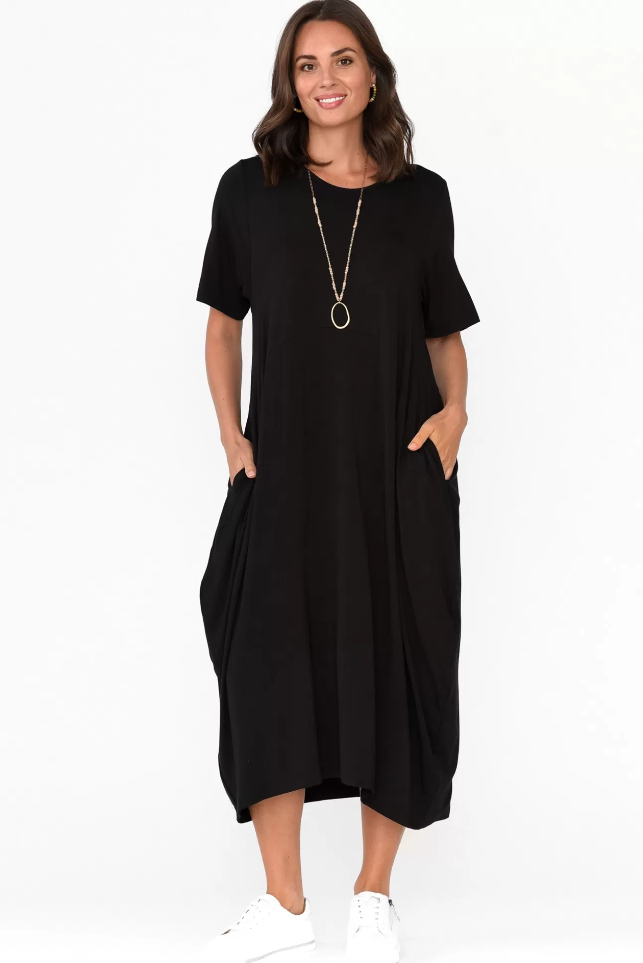 Pq Samiya Black Bamboo Dress Shop